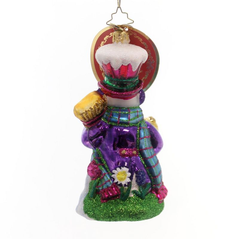 Christopher Radko 5.5" Time For Spring Snowman! Seasons  -  Tree Ornaments