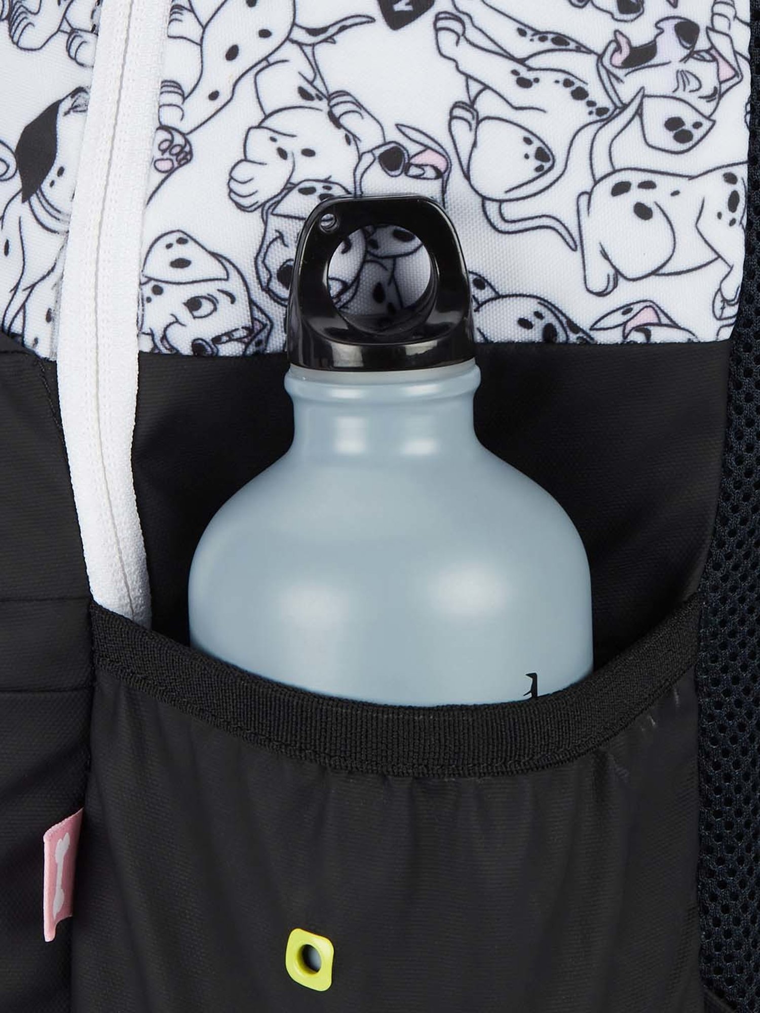 Wiki 18.5 Ltrs White & Black Medium Backpack