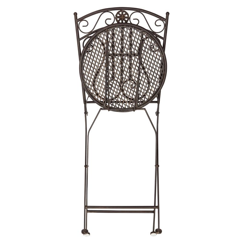 Semly 3pc Bistro Set - Unearthed Rust - Safavieh