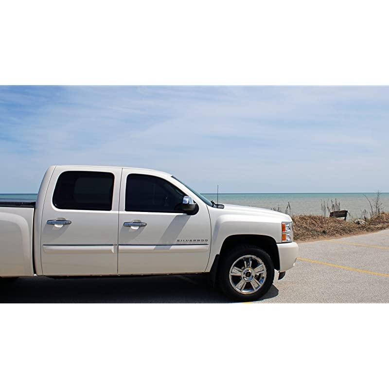 12 Inch Black Short Antenna is Compatible with Toyota Tacoma 19952015 Spiral Wind Noise Cancellation Spring Steel Construction Stainless Steel Threading