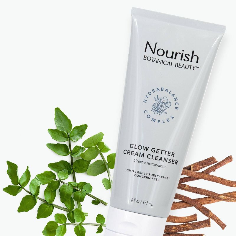 Nourish Organic Botanical Beauty Glow Getter Cream Cleanser - 6 fl oz