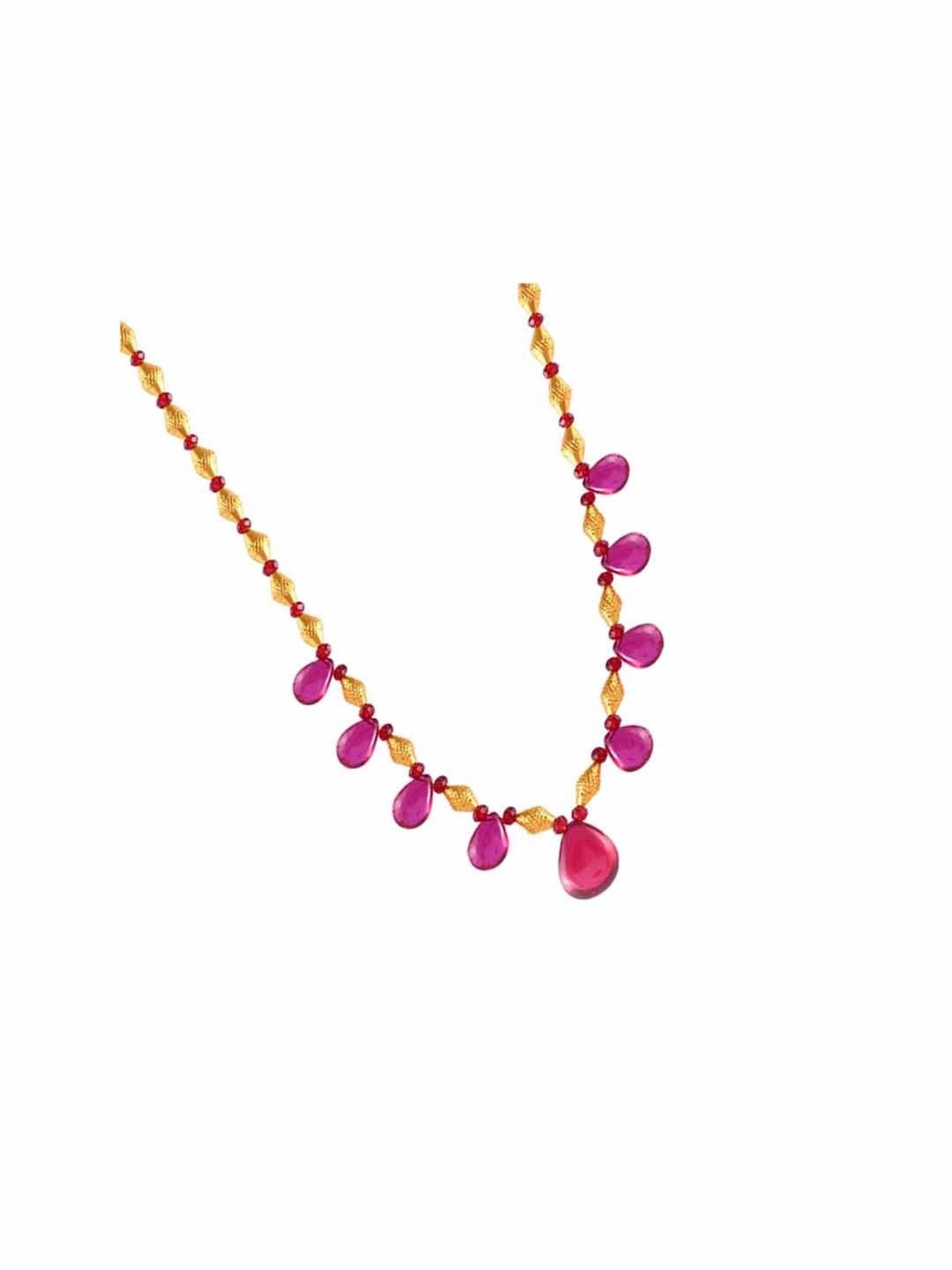 CKC Repouss&iquest; Work Rudraksha Gold Extender Neck Chain: Spiritual Elegance