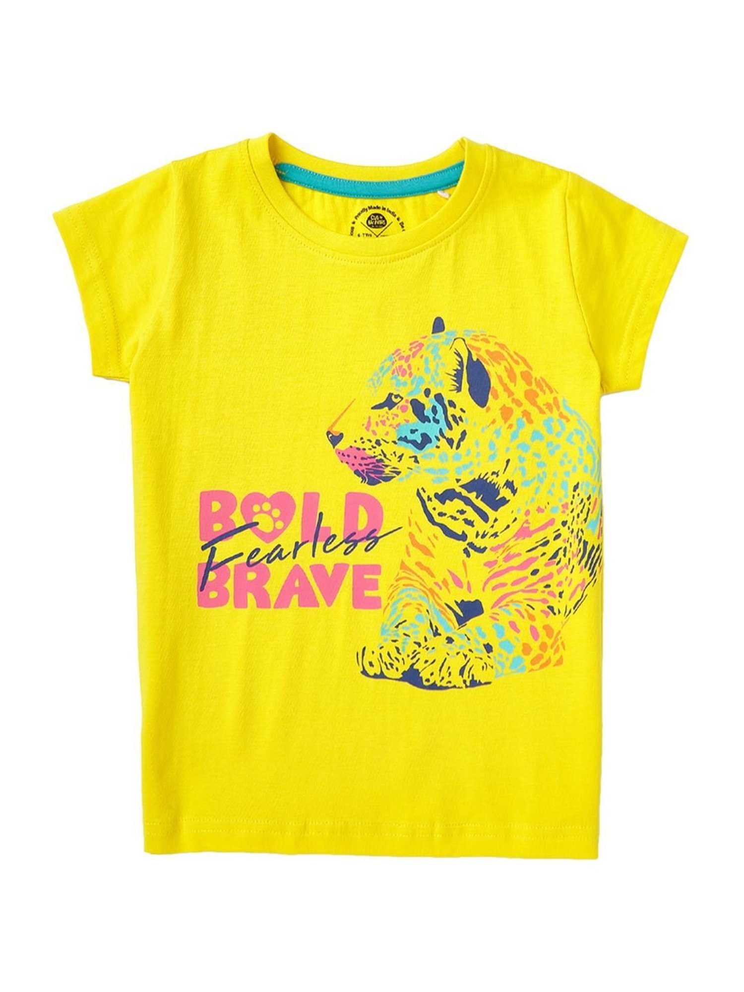 Cub McPaws Kids Multicolor Cotton Printed T-Shirt (Pack of 3)