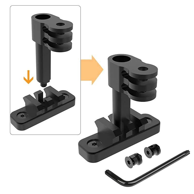 Keymod GoPro Mount 2 in 1 Side Gun Rail Mount for GoPro and Keymod Picatinny Rail 90 Degree Camera Mount for Keymod System