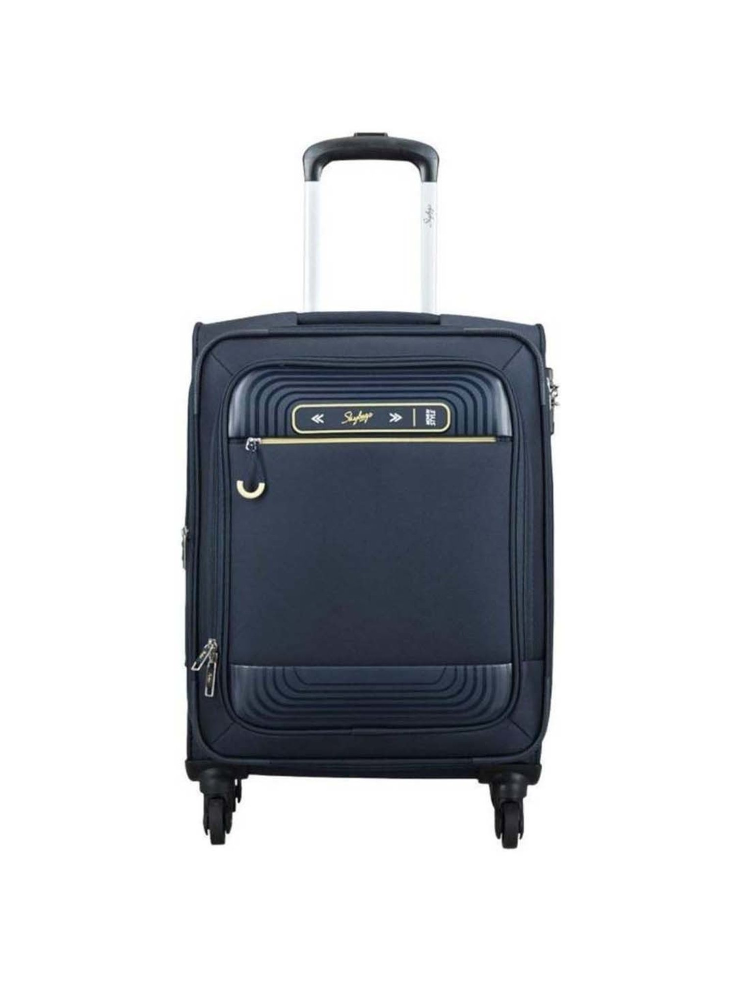 Skybags Quartz Blue Printed Soft Large Trolley Bag - 52 cm