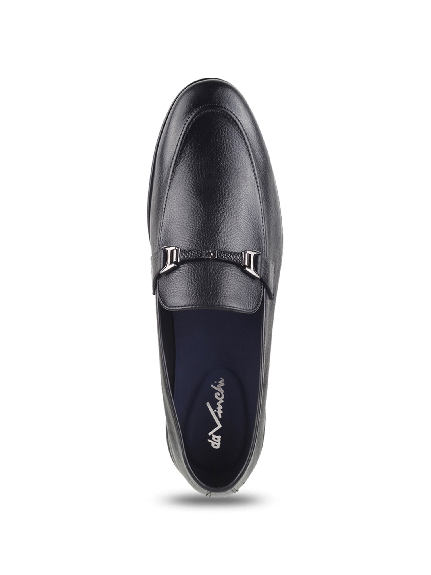 Da Vinchi by Metro Men's Black Formal Loafers