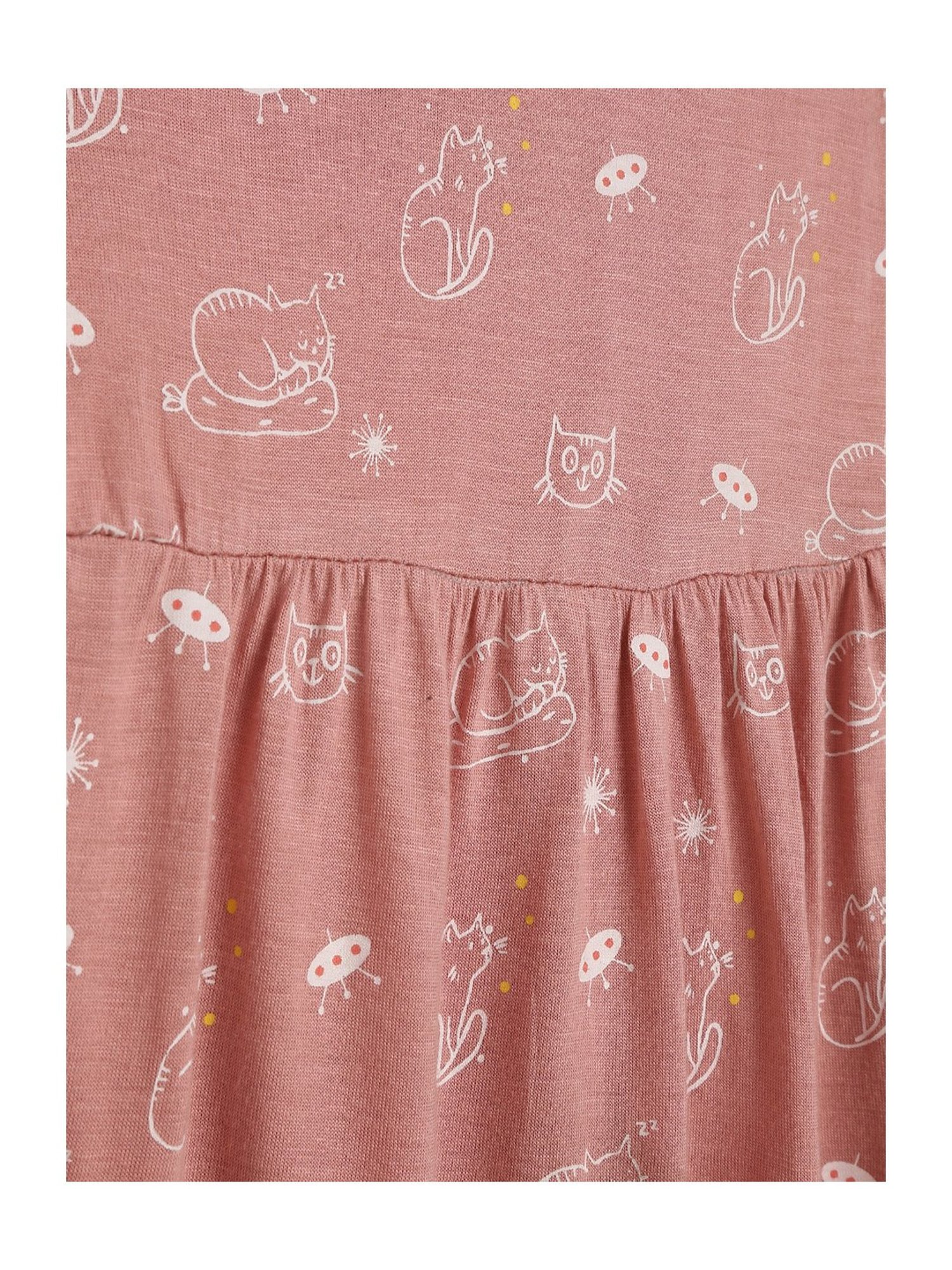 Kids Craft Peach Floral Print Dress