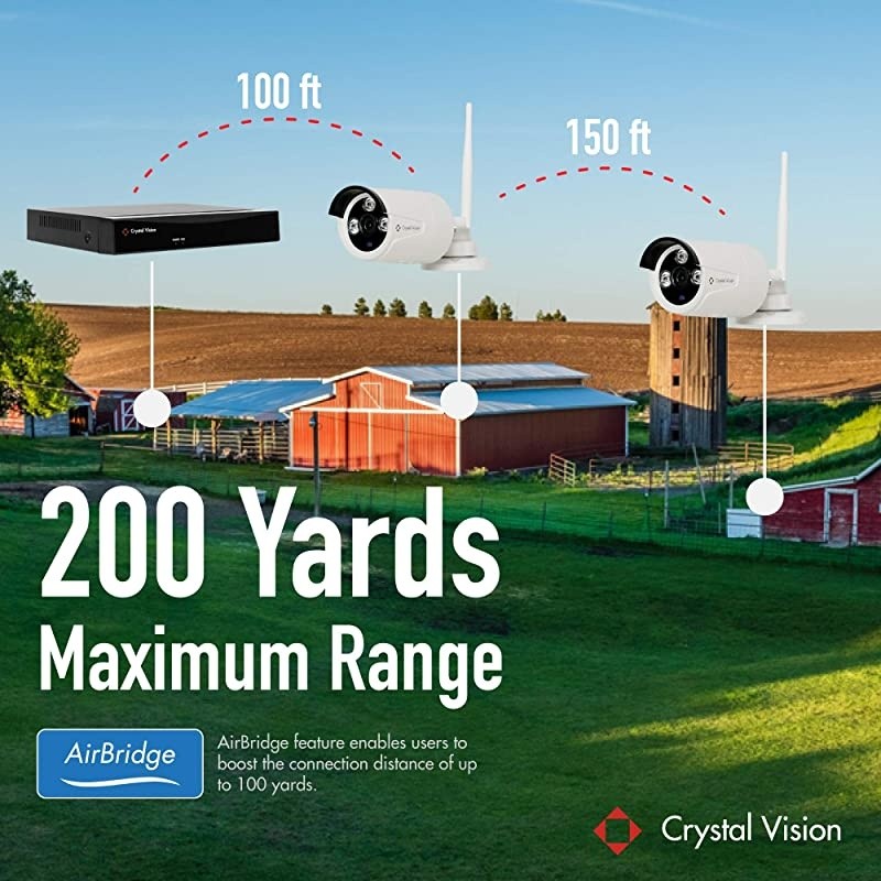 2020 Upgraded Ver.) [8CH]  CVT808N-40WB 1080P Full HD Wireless Surveillance System NVR CCTV w/ 2TB HDD, Camera Auto Pair