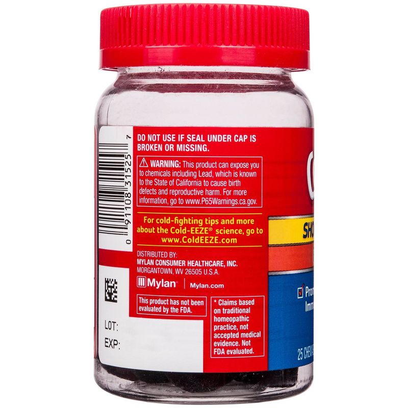 Cold-Eeze Plus Defense Citrus with Elderberry Chewable Gels - 25ct