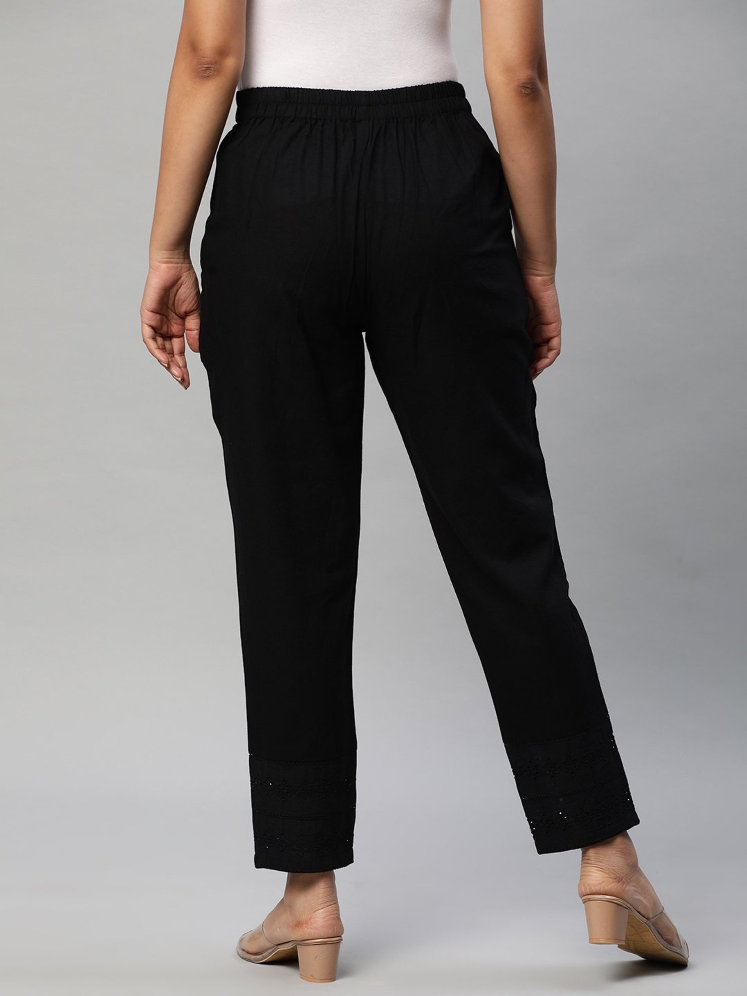 Kami Kubi Black Cotton Pants