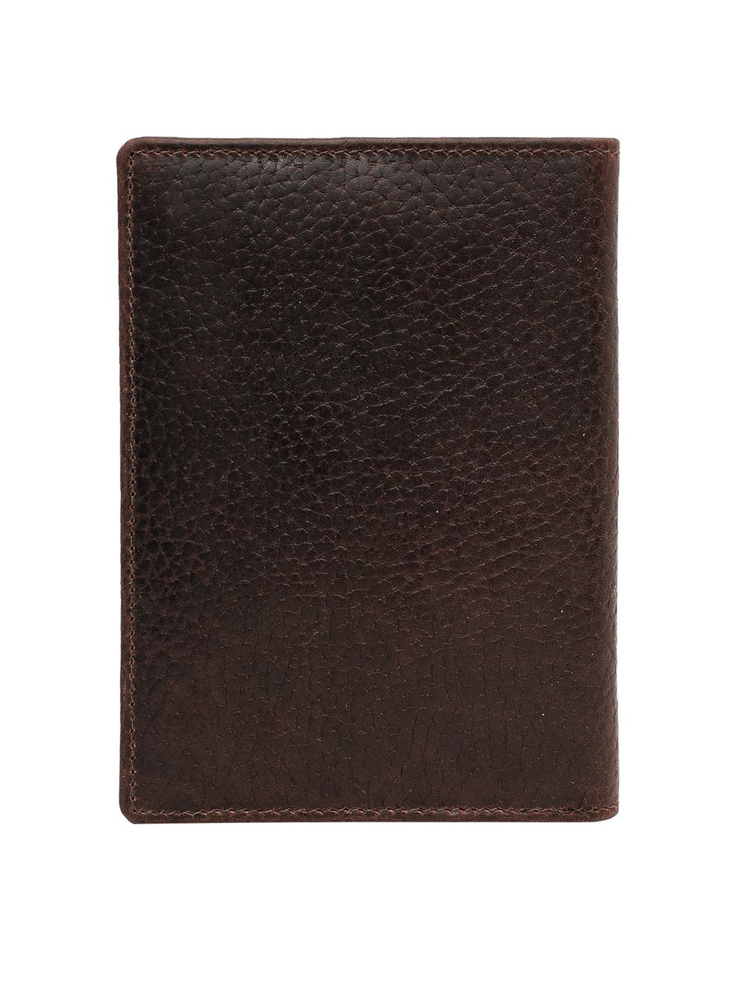 Eske Reed Dark Brown Solid Small Passport Holder