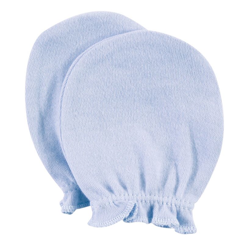 Hudson Baby Infant Girl Cotton Scratch Mittens, Pink Safari, 0-6 Months