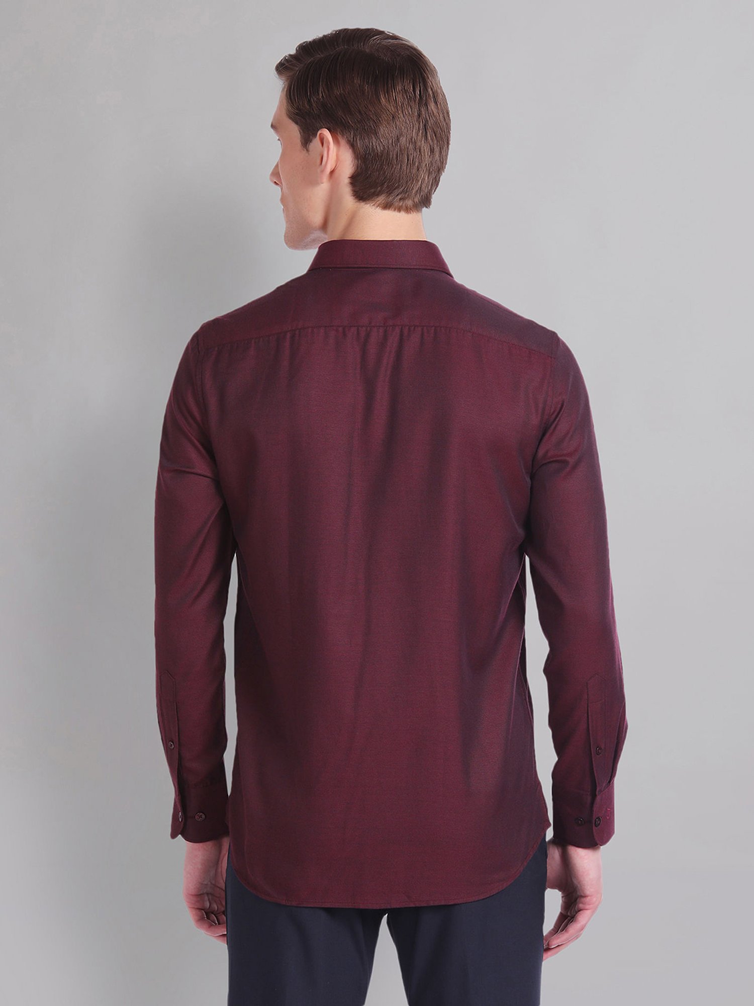 Arrow Sport Dark Green Cotton Slim Fit Shirt