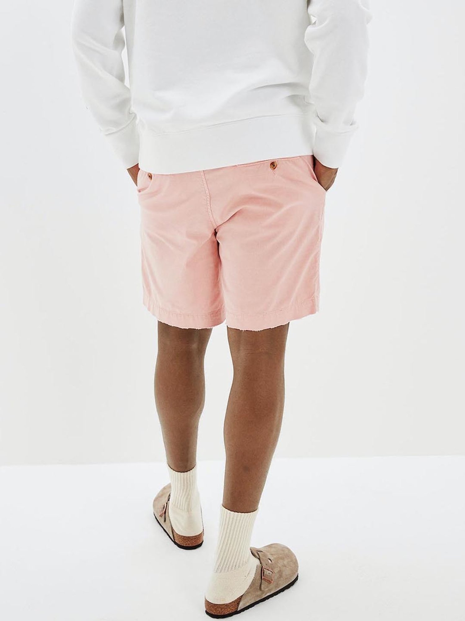 American Eagle Pink Cotton Regular Fit Shorts