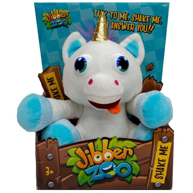 Jupiter Creations, Inc Jibber Zoo Interactive Plush Toy | Lucky Unicorn