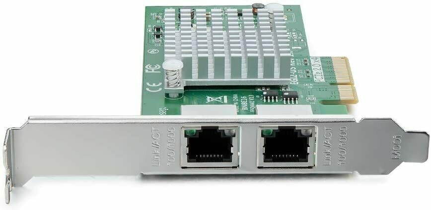 IPOLEX 1.25G Gigabit Ethernet Converged Network Adapter (NIC) for Intel I350AM2 Controller, Dual Copper RJ45 Ports, PCIE 2.0 X4, Compare to Intel I350-T2