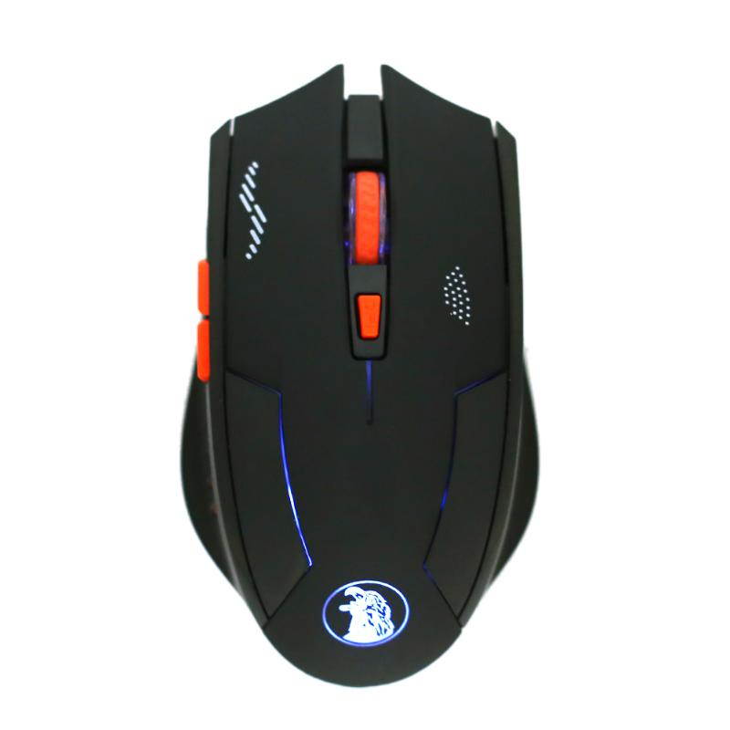 USB Charging Wireless Mouse Super Silent 6 Buttons 2400 DPI Optical Computer Gaming Mouse with Charging Cable For PC Laptop