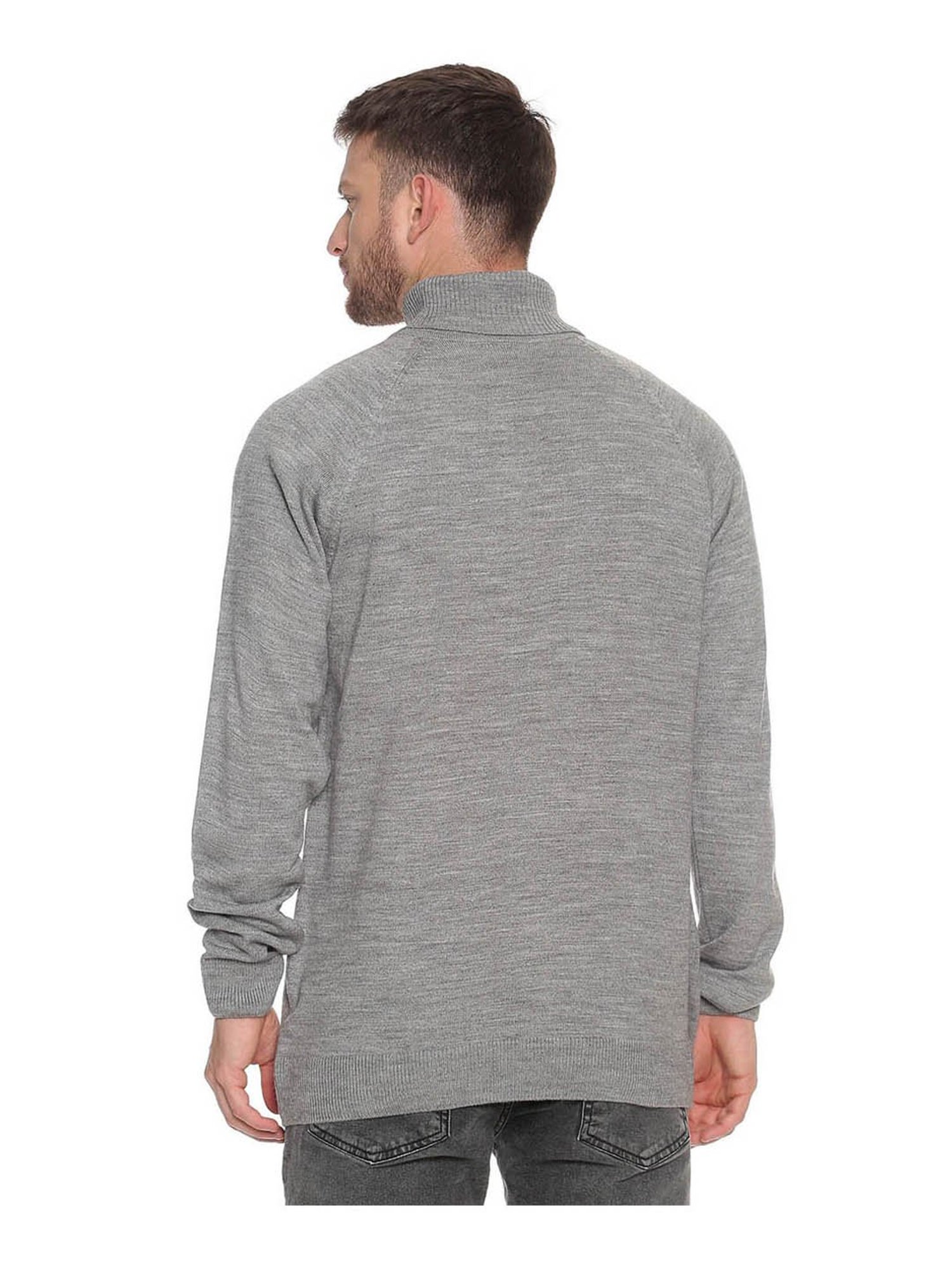 Venitian- Forbidden Clothing Light Grey Regular Fit Sweater