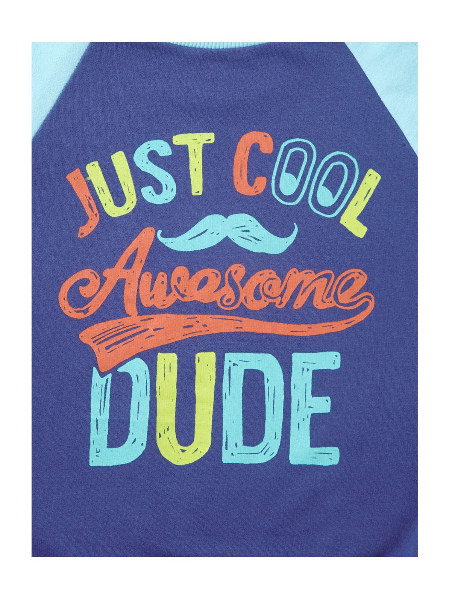 Cub McPaws Kids Blue Graphic Print Sweatshirt