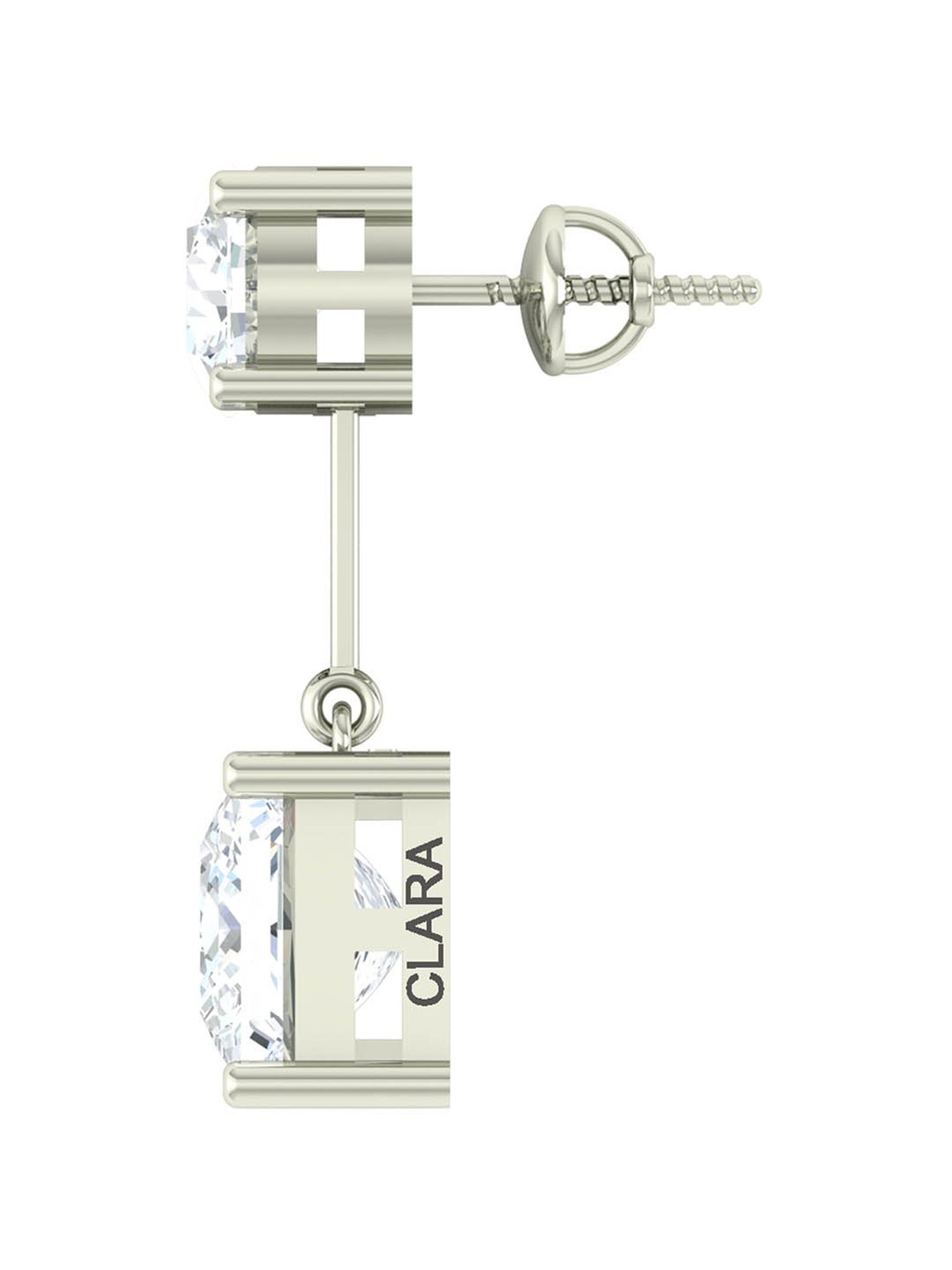 Clara 92.5 Sterling Silver Fleur Earrings for Women