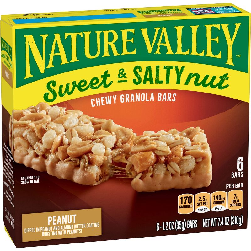 Nature Valley Sweet & Salty Nut Peanut Granola Bars - 6ct