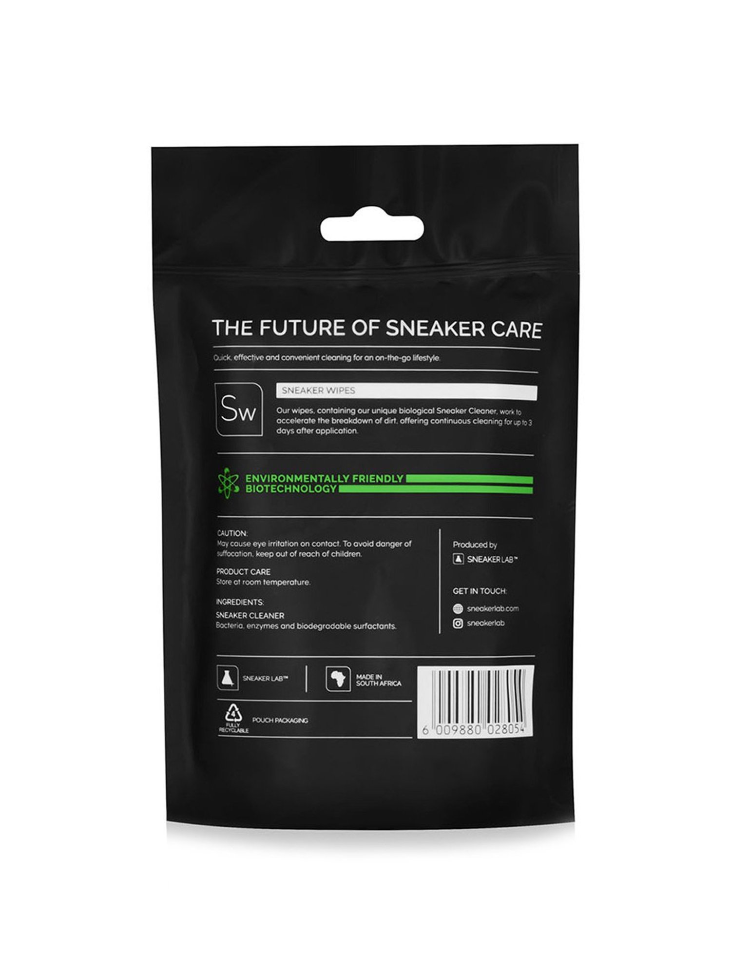 Sneaker Lab Environmentally Friendly Shoe Cleaner Wipes - 12 Pack