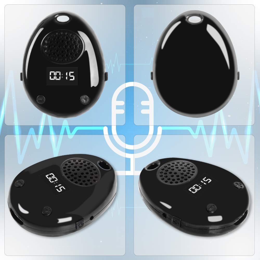 Digital Voice Recorder,eoqo 8GB Voice Activated Audio Recorder,Portable Sound Recorder + Music Player with Internal Speaker + Steps Track + Time Display