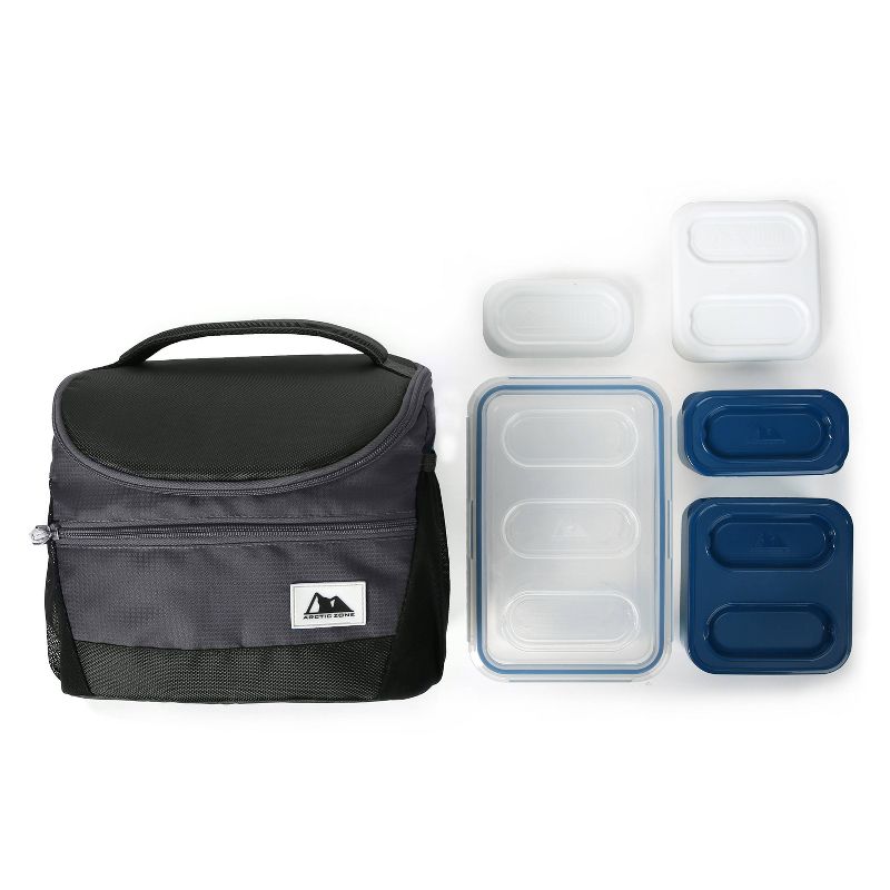 Arctic Zone High Performance Lunch Tote Set - Black