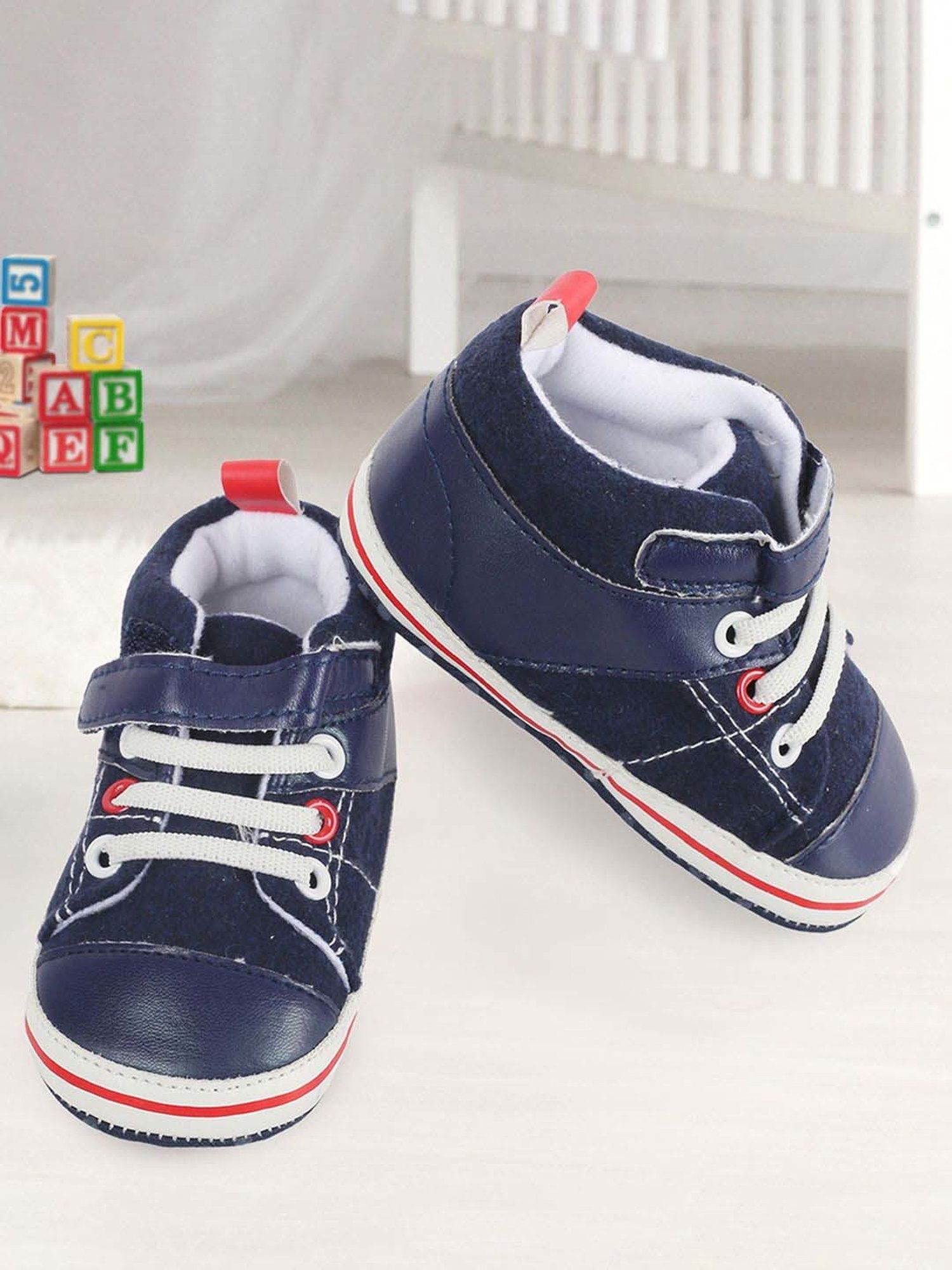 Baby Moo Kids Navy Casual Booties