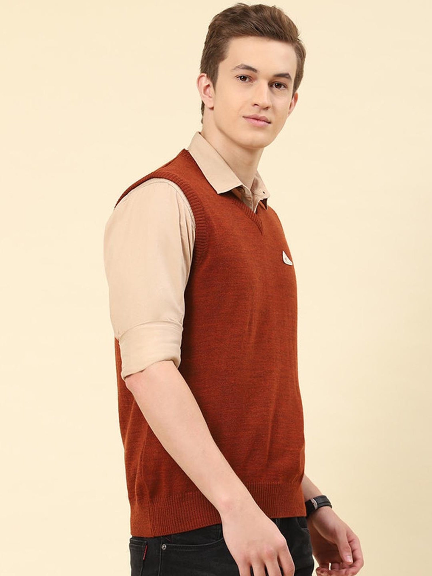 Monte Carlo Rust Regular Fit Sweater