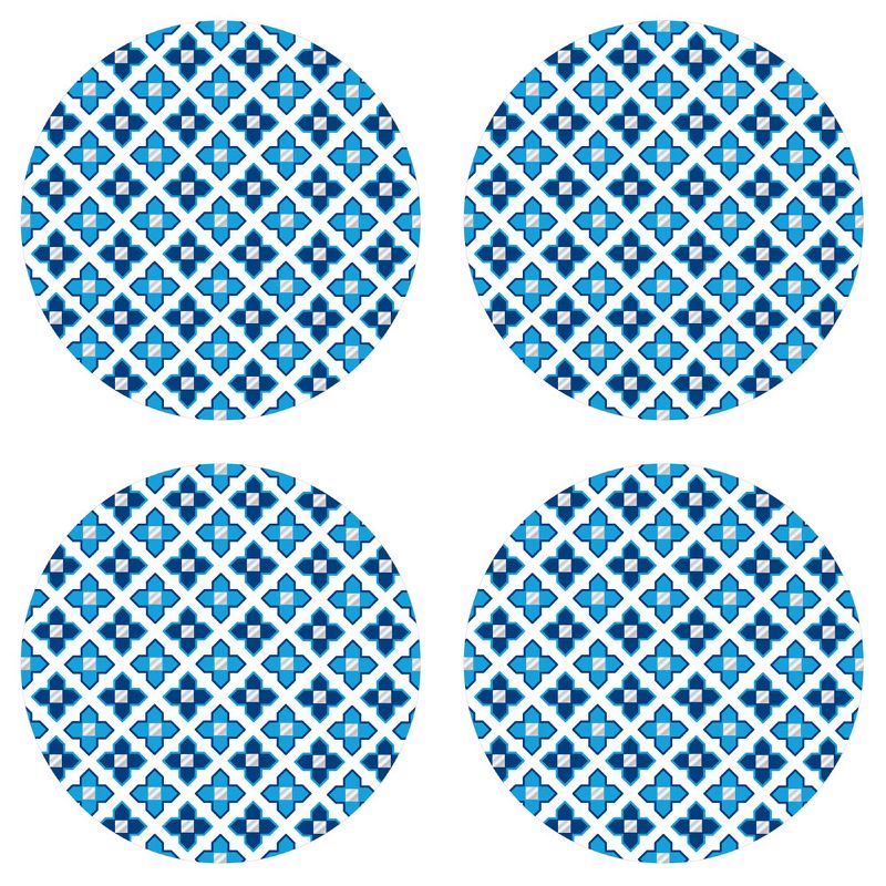 Carnaby Dots Blue Geometric Circle Wall Accent Stickers - Jonathan Adler..