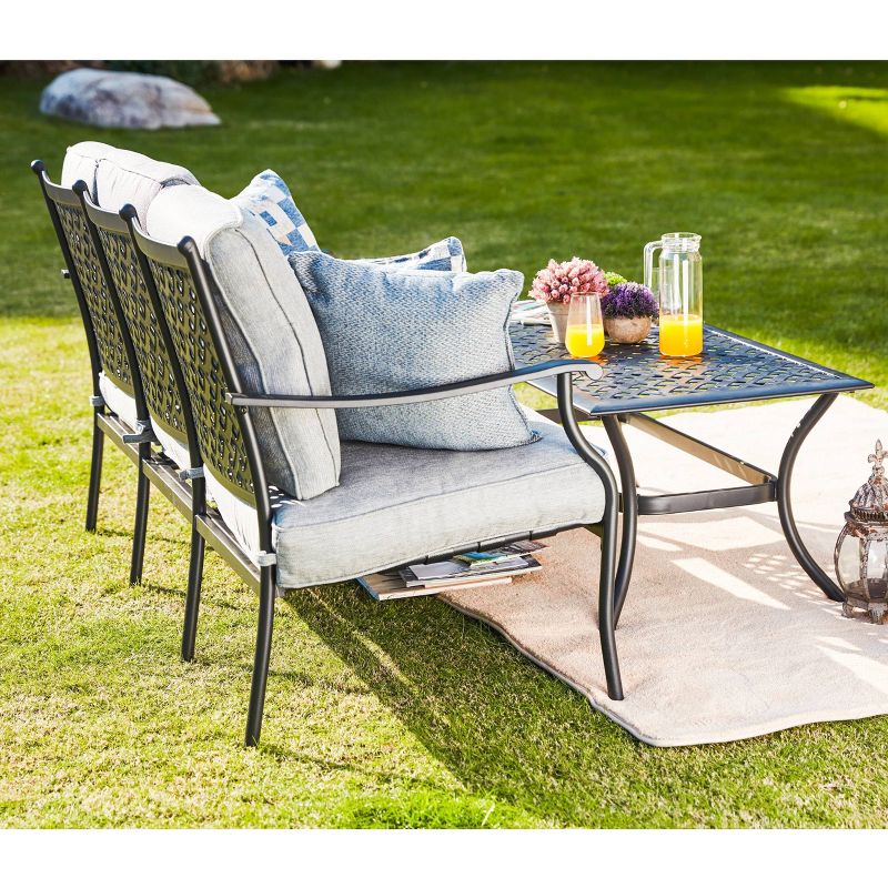 2pc Sofa and Coffee Table Patio Seating Set - Patio Festival