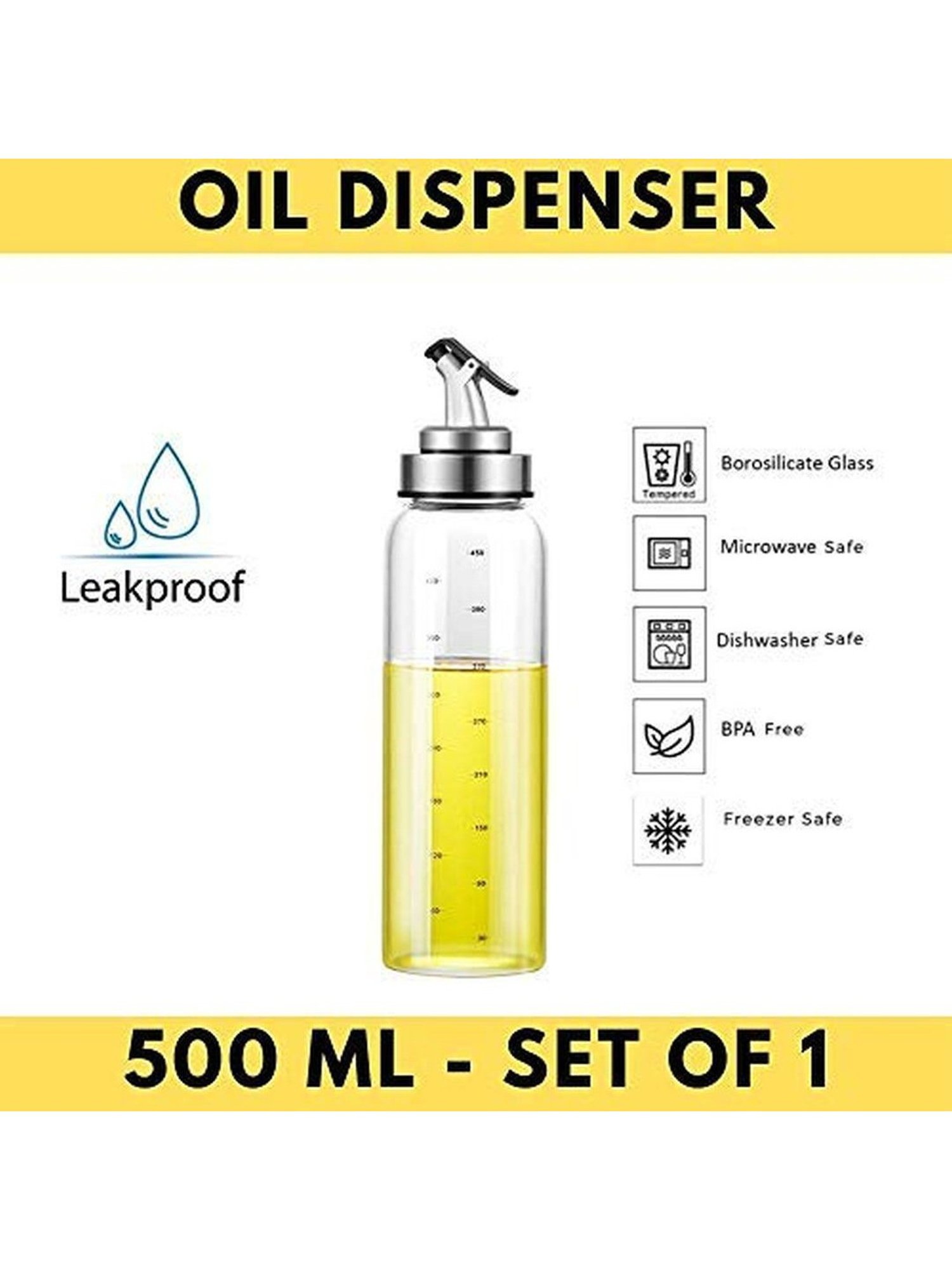 COLE & MASON White & Beige Ceramic Pourer - Set of 1