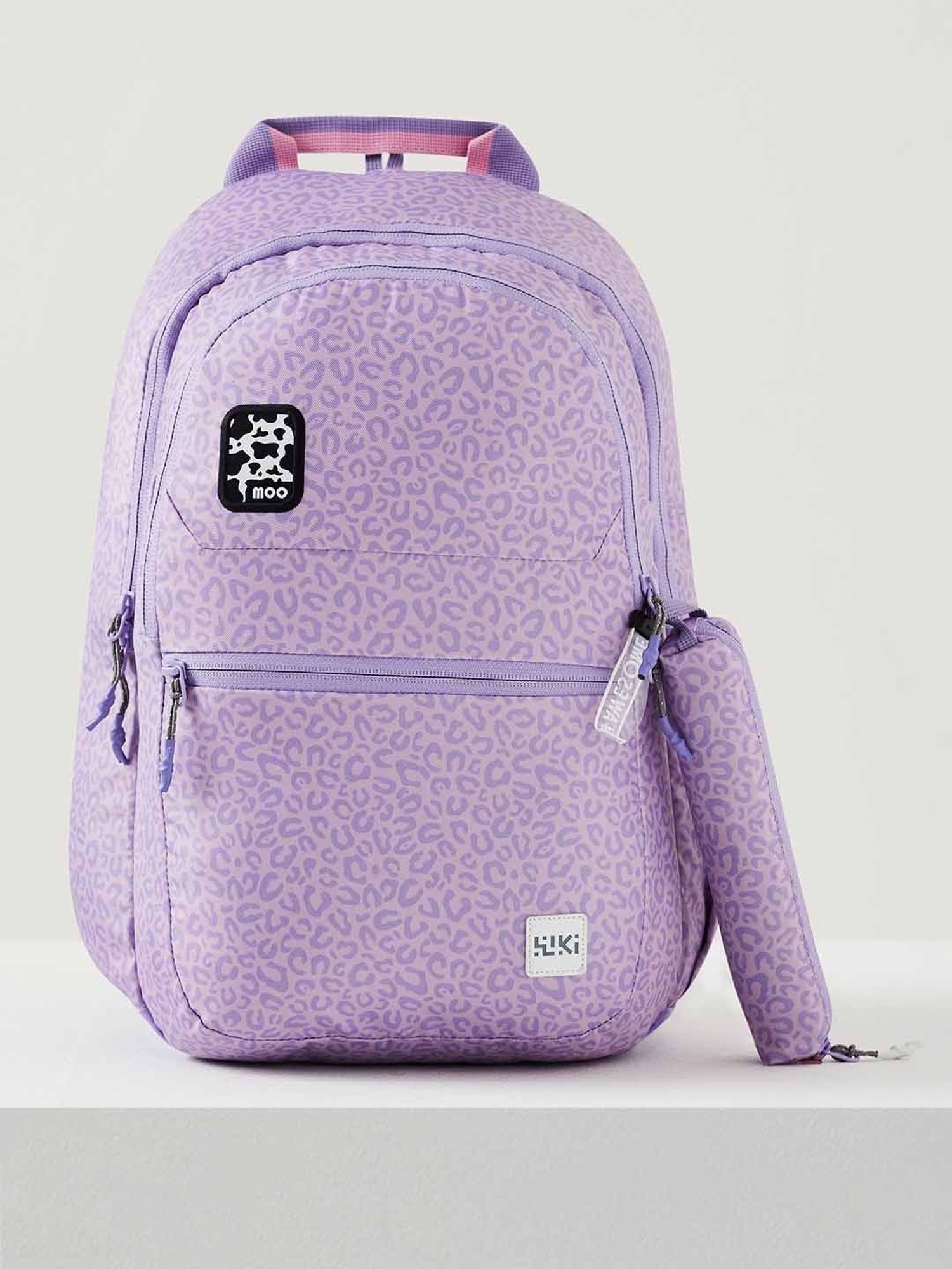 Wiki Back to School 1 Purple Polyester Printed Backpack - 22 Ltrs