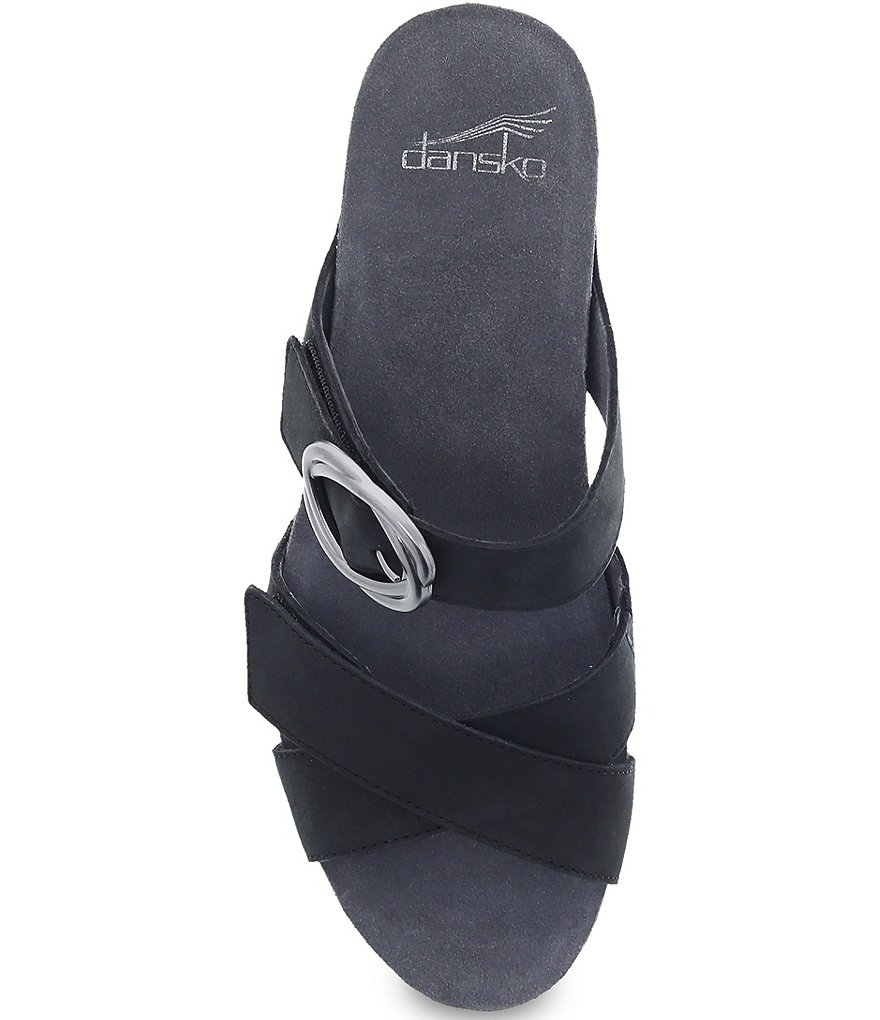 Dansko Susie Leather Slide Wedge Sandals