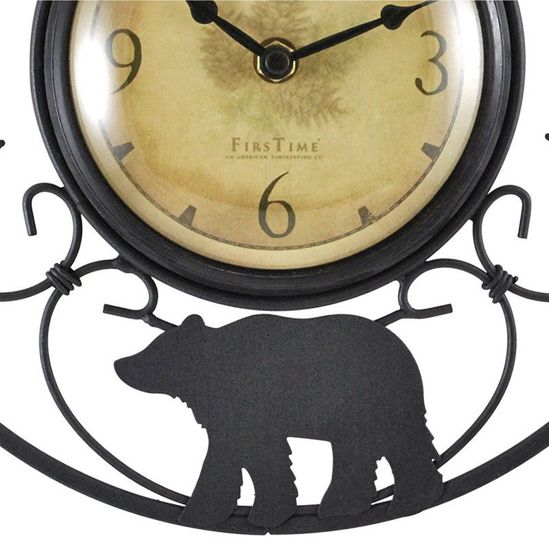 11" Wildlife Wire Wall Clock Brown - FirsTime & Co.