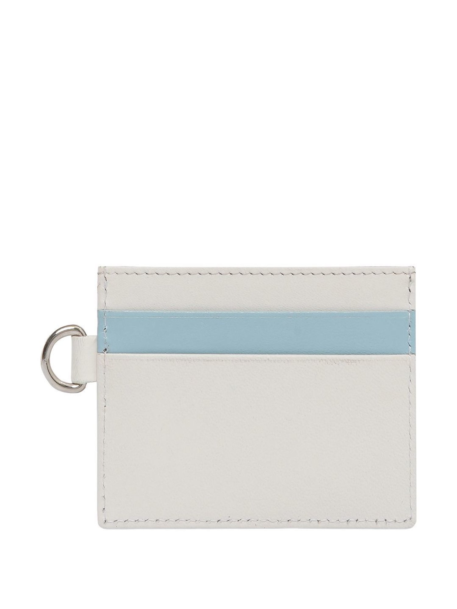 Aeropostale Oxnard Ivory & Blue Color Block Card Holder
