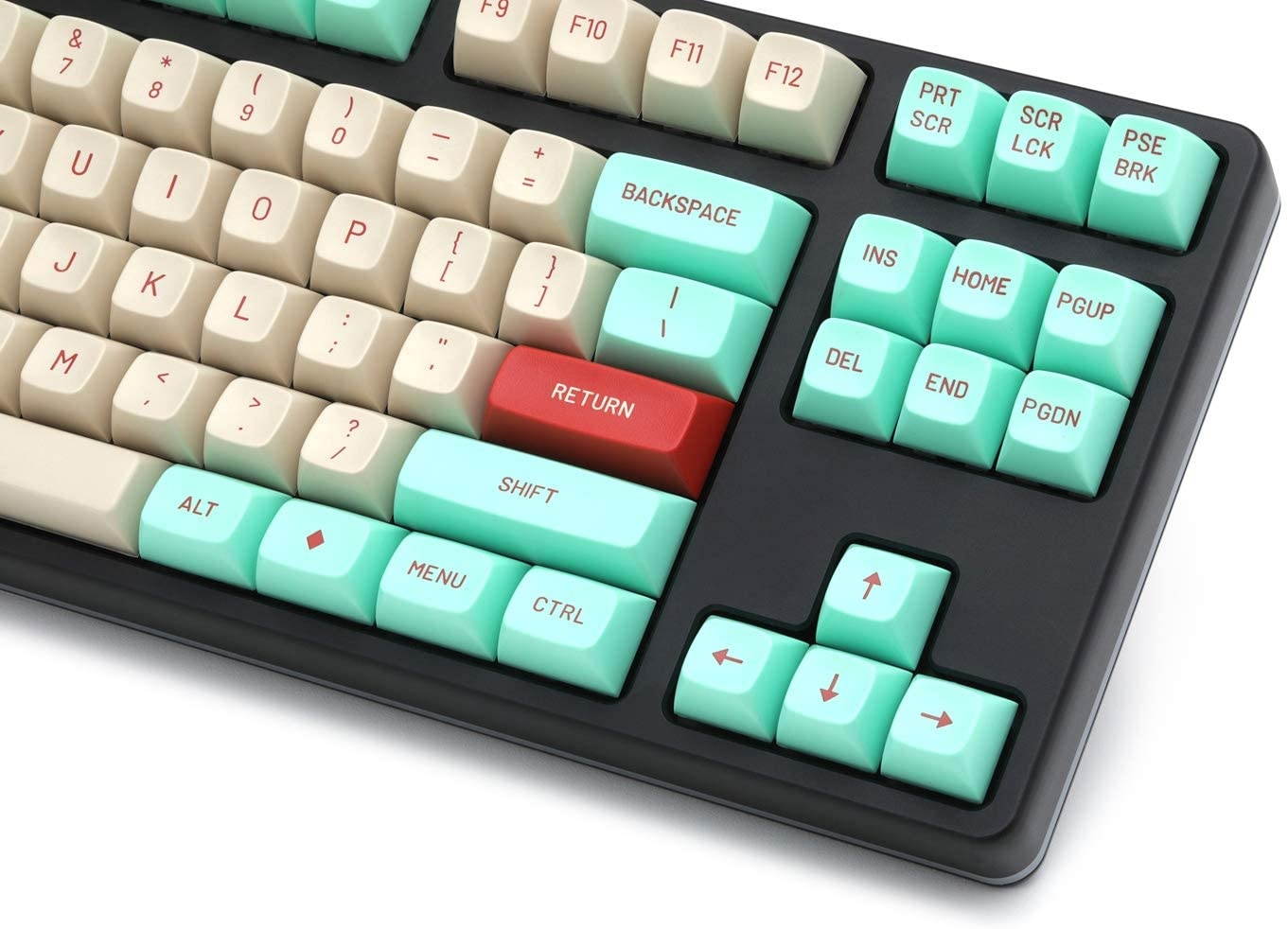 DROP MT3 Jukebox Keycap Set, ABS Hi-Profile Keycaps, Doubleshot Legends, MX Style Covers Fullsize, Tenkeyless, Winkeyless, 60%, 65%, and 75% Keyboards (Base Kit)