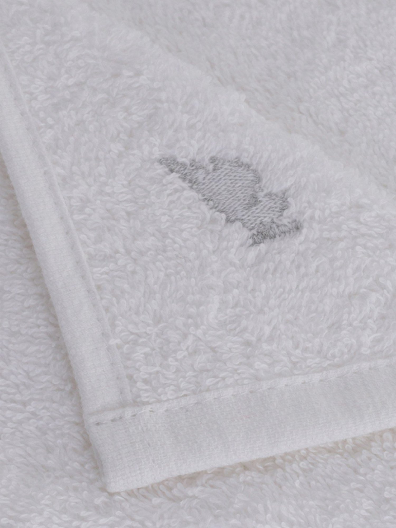 Maspar White Cotton 550 GSM Face Cloths - Set of 4