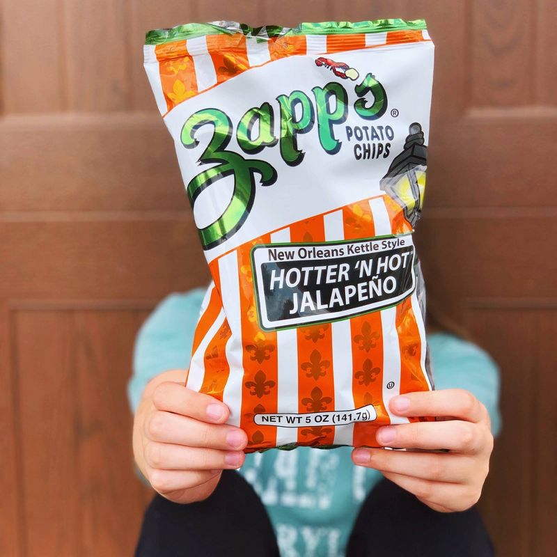 Zapp's New Orleans Kettle Style Hotter 'N Hot Jalapeno Potato Chips - 5oz
