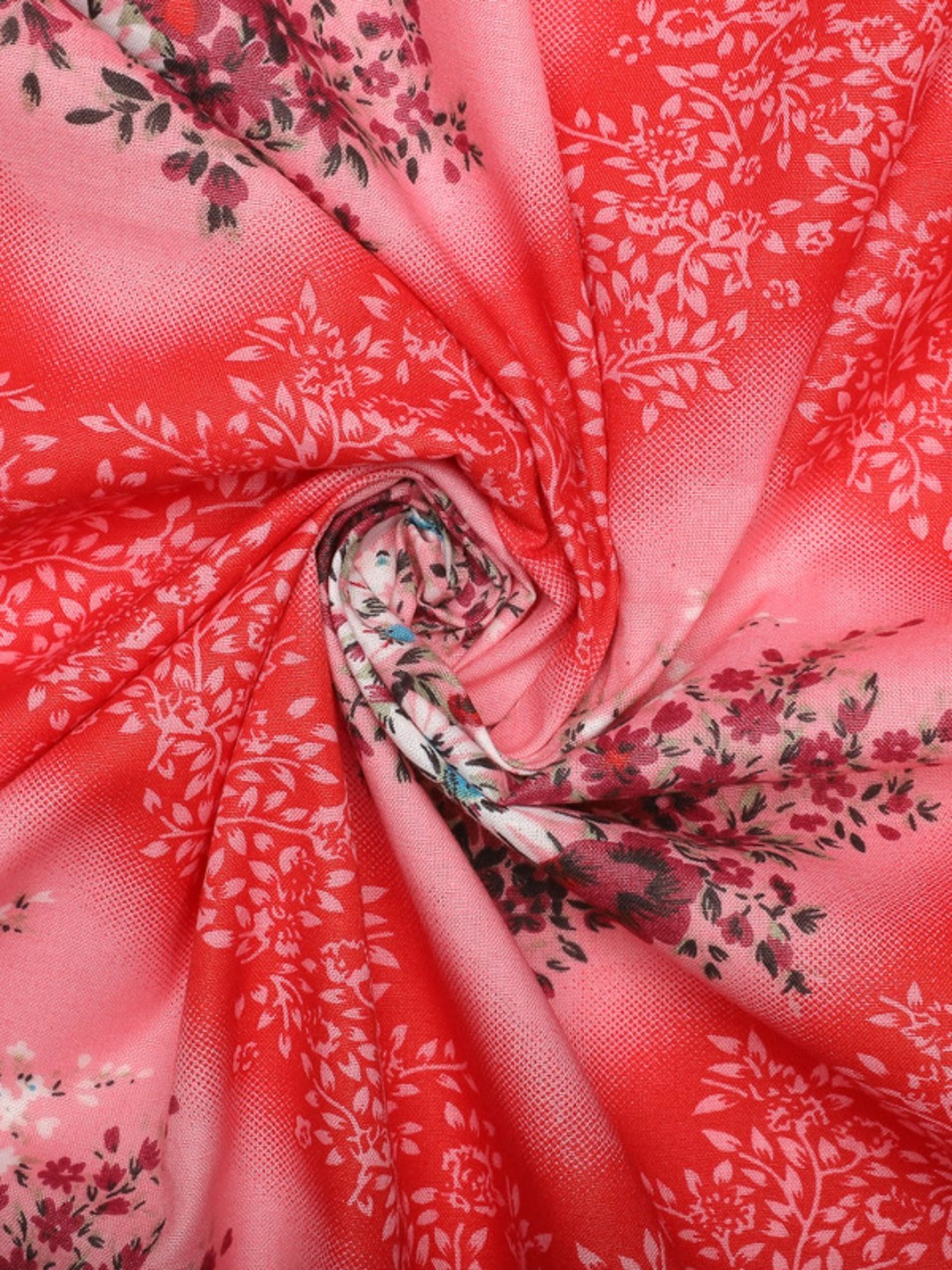 Dhrohar Printed Peach Cotton 180 TC Double Bedsheet with 2 Pillow covers