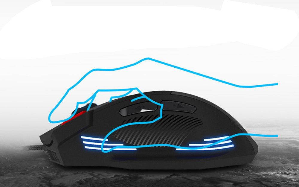 7Color LED 7200DPI 8D Wired Professional Gaming Mouse Mice USB For PC Laptop