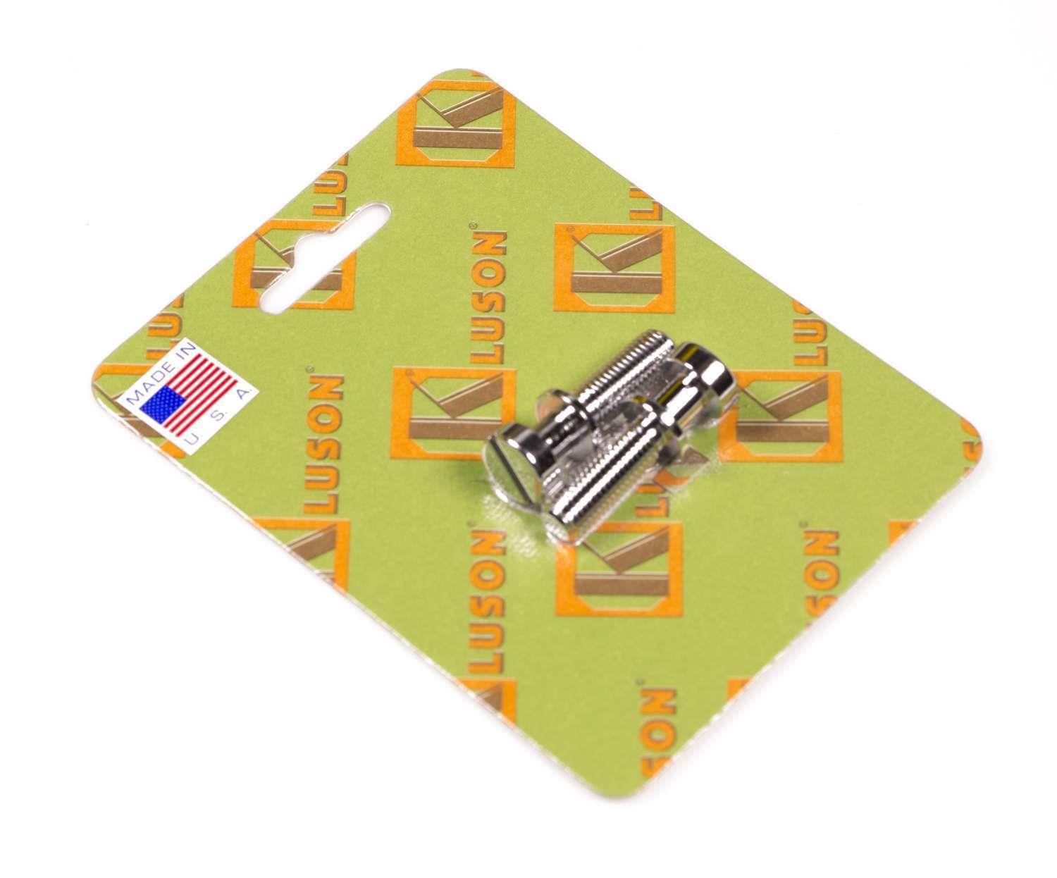Kluson Stop Tailpiece Studs (2) Brass 0.781 Inch Chrome (USA Made)