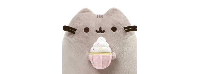 GUND Sprinkled Cupcake 9.5" Pusheen Toy Plush