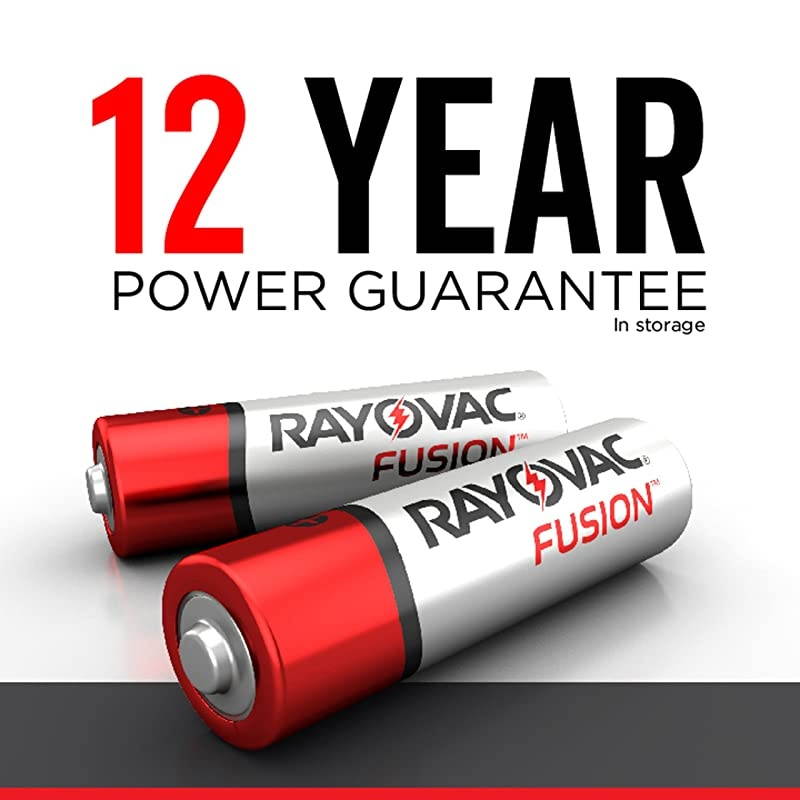 Fusion AA Batteries Premium Alkaline Double A Batteries 16 Battery Count
