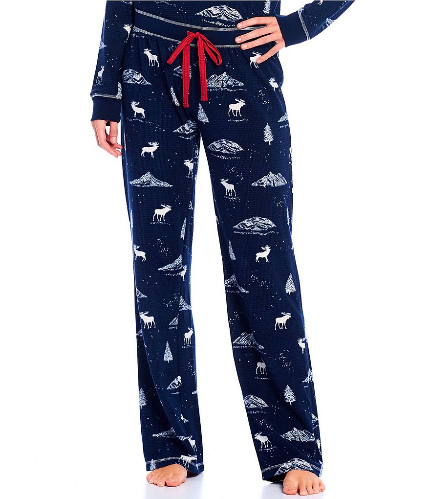PJ Salvage Let's Get Toasty Printed Thermal Coordinating Sleep Pants