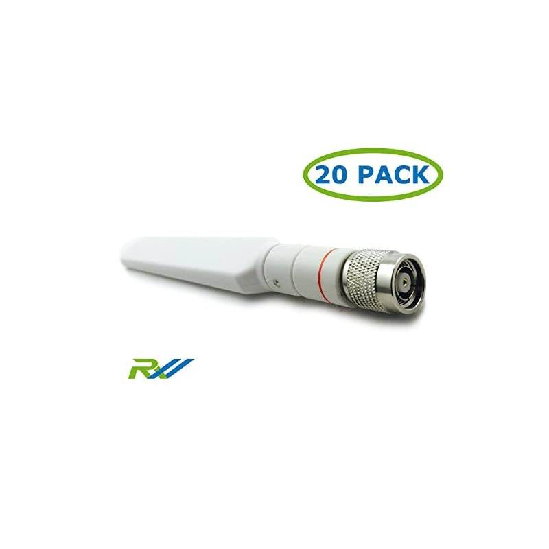 2.4GHz / 5GHz Dual-Band (RP-TNC) Antenna Compatible/Replacement for Cisco AIRONET AIR-ANT2524DW-R= (White) 20PACK