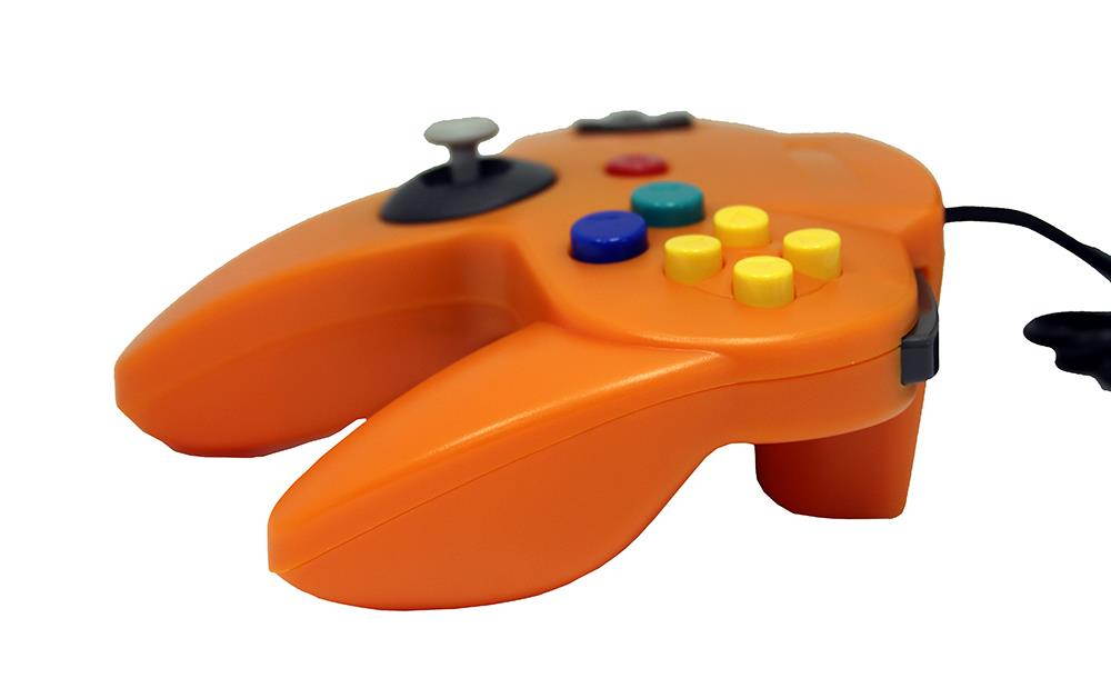 Orange Replacement Controller for Nintendo N64 by Mars Devices