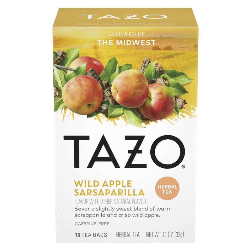 Tazo Foragers Wild Apple Sarsaparilla Tea - 16ct
