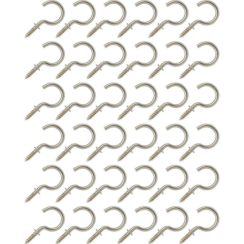 Arrow 36pk Satin Nickel 7/8" Cup Hooks